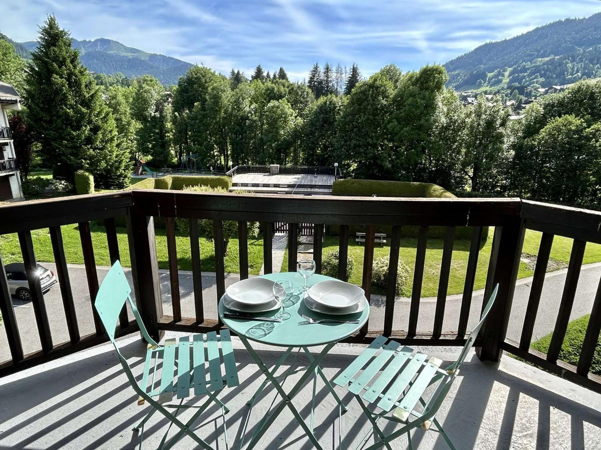 Studio Avec Piscine Chauffee, Tennis & Balcon - 4 Couchages A Megeve - Fr-1-597-14 Екстериор снимка