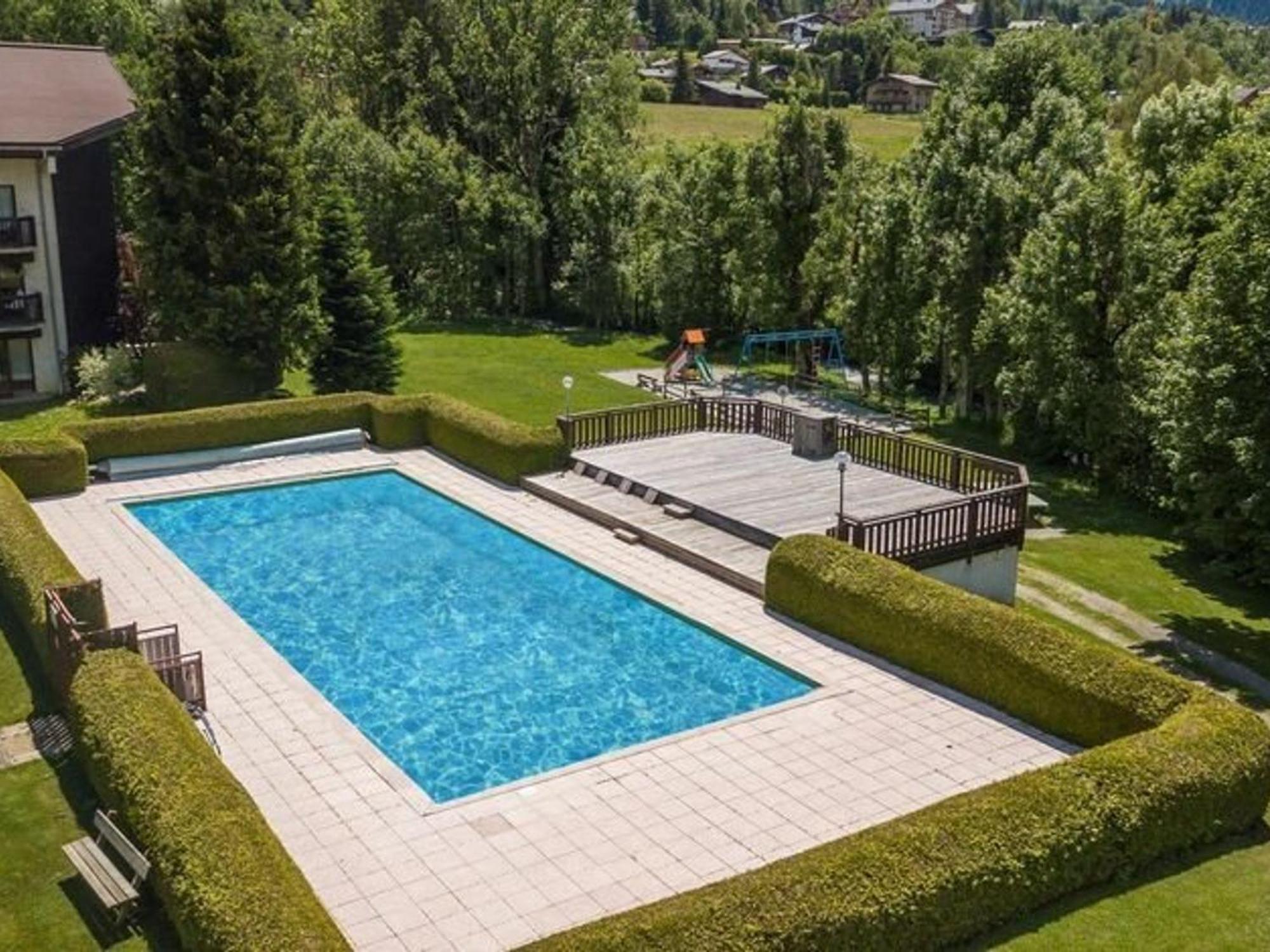 Studio Avec Piscine Chauffee, Tennis & Balcon - 4 Couchages A Megeve - Fr-1-597-14 Екстериор снимка